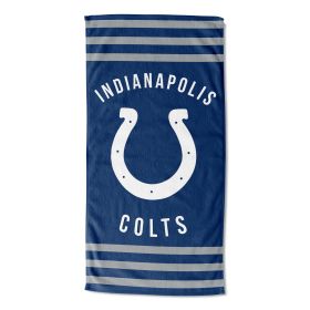 Colts OFFICIAL NFL "Stripes" Beach Towel; 30" x 60"