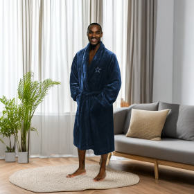 NFL Dallas Cowboys Men's L/XL Silk Touch Bath Robe 26" x 47"