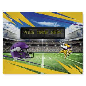 [Personalization Only] Official NFL Vikings - 62" x 84" Personalized Washable Rug