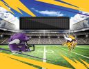 [Personalization Only] Official NFL Vikings - 62" x 84" Personalized Washable Rug