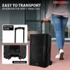 5 Core Karaoke Machine 150W Big Bluetooth PA System Powered DJ Singing Party Speaker w 2 Wireless Microphones Portable Large Professional Outdoor Soun