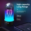 Lamp with Bluetooth White Noise Sound, Jellyfish Aquarium Bubble lamp for Relaxing Decorating Gift Lamps for Adults and Kids, purple