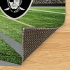 [Personalization Only] Official NFL Raiders - 62" x 84" Personalized Washable Rug