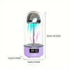 Lamp with Bluetooth White Noise Sound, Jellyfish Aquarium Bubble lamp for Relaxing Decorating Gift Lamps for Adults and Kids, purple